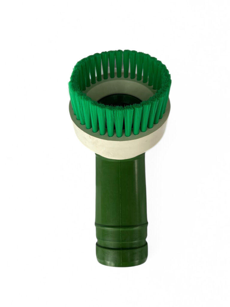 Een foto van een industriële borstelkop in het groen - HD van Dijk Reinigingstechniek
